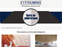 Tablet Screenshot of gyfpolimeros.com